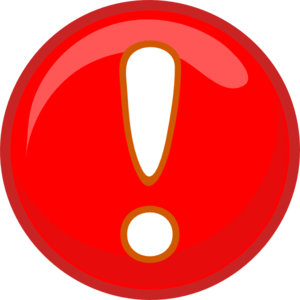 Red exclamation mark clipart