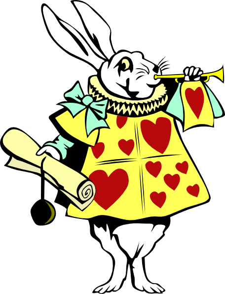White Rabbit 2 Clip Art - vector clip art online ...