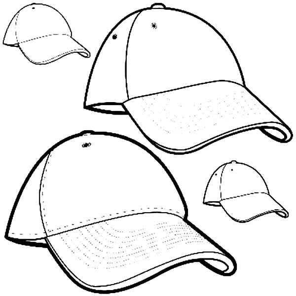 Brand New Baseball Cap Coloring Page: Brand New Baseball Cap ...