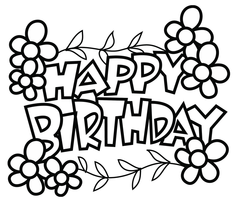 Coloring Pages Birthday Printable - Epocanyc.com