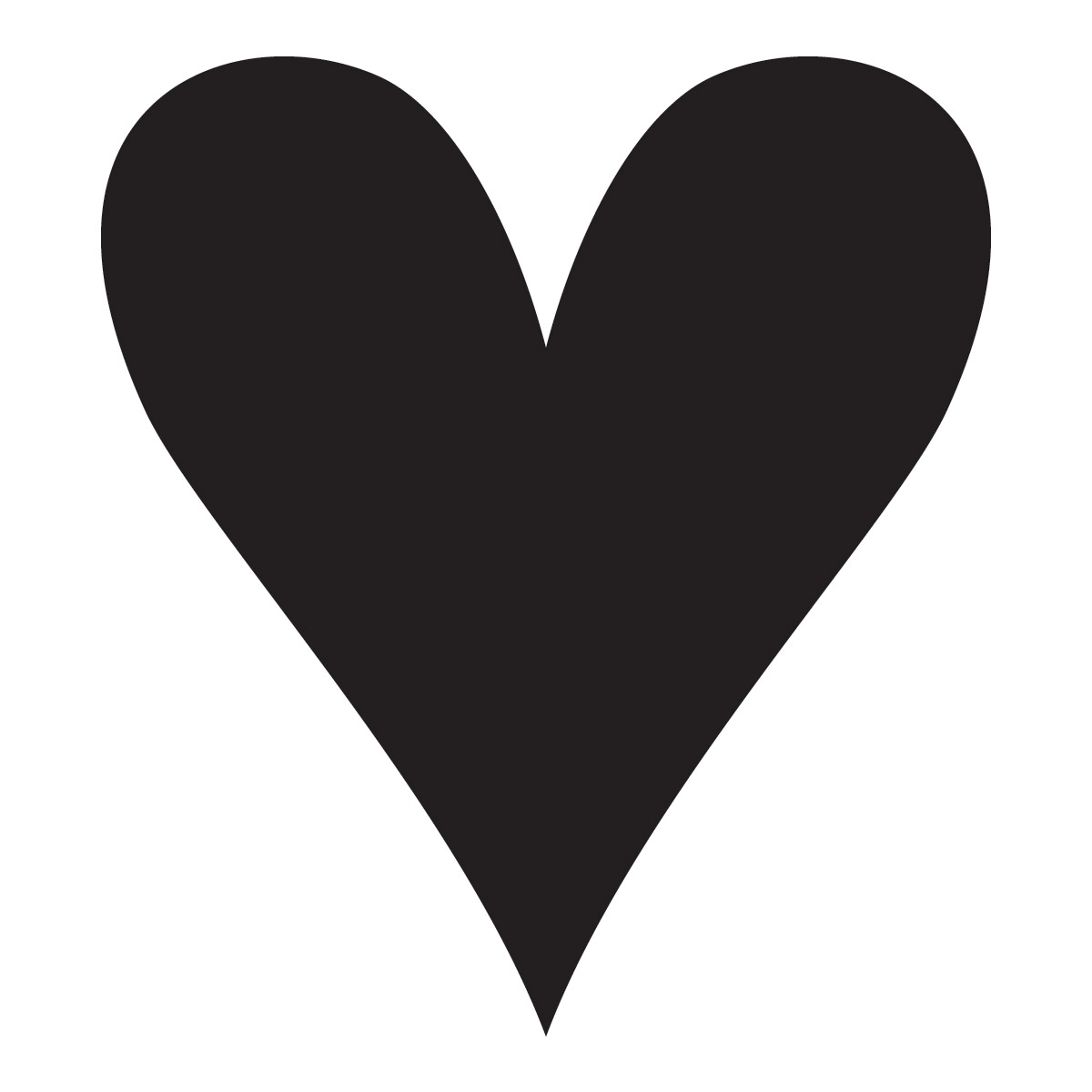 Heart style quartermarker stencils for horses