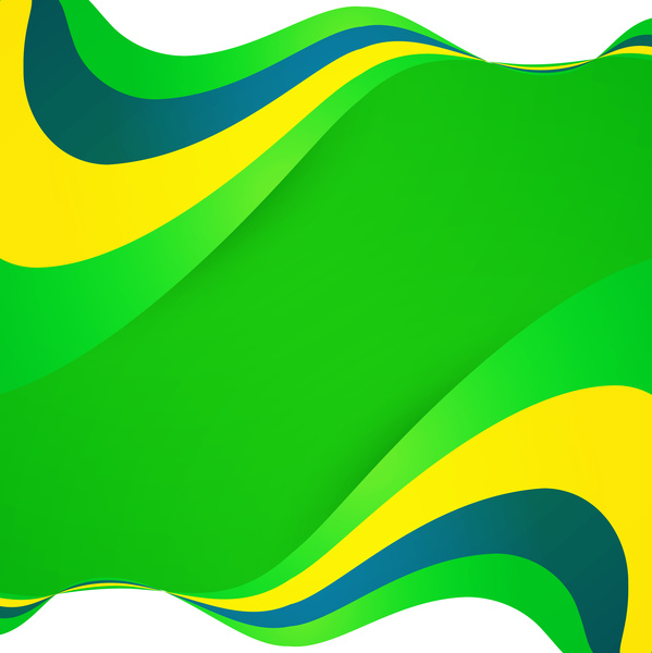 Brazil flag concept creative business colorful wave background ...