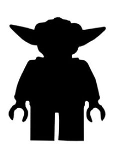 15 x Star Wars Lego Yoda silhouette card toppers *Any colour ...