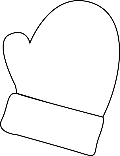 Mitten Outline Clipart
