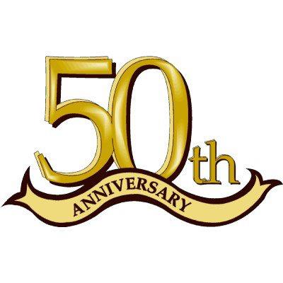 50 year anniversary clipart