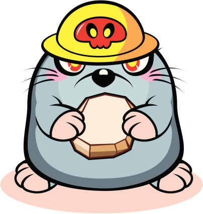 Cartoon Of Animal Mole Clip Art, Vector Images & Illustrations ...