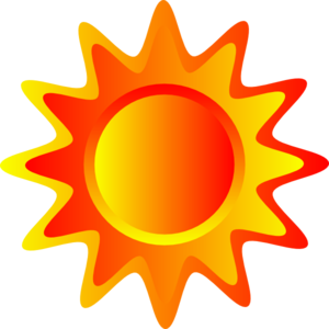 Fall sun clipart