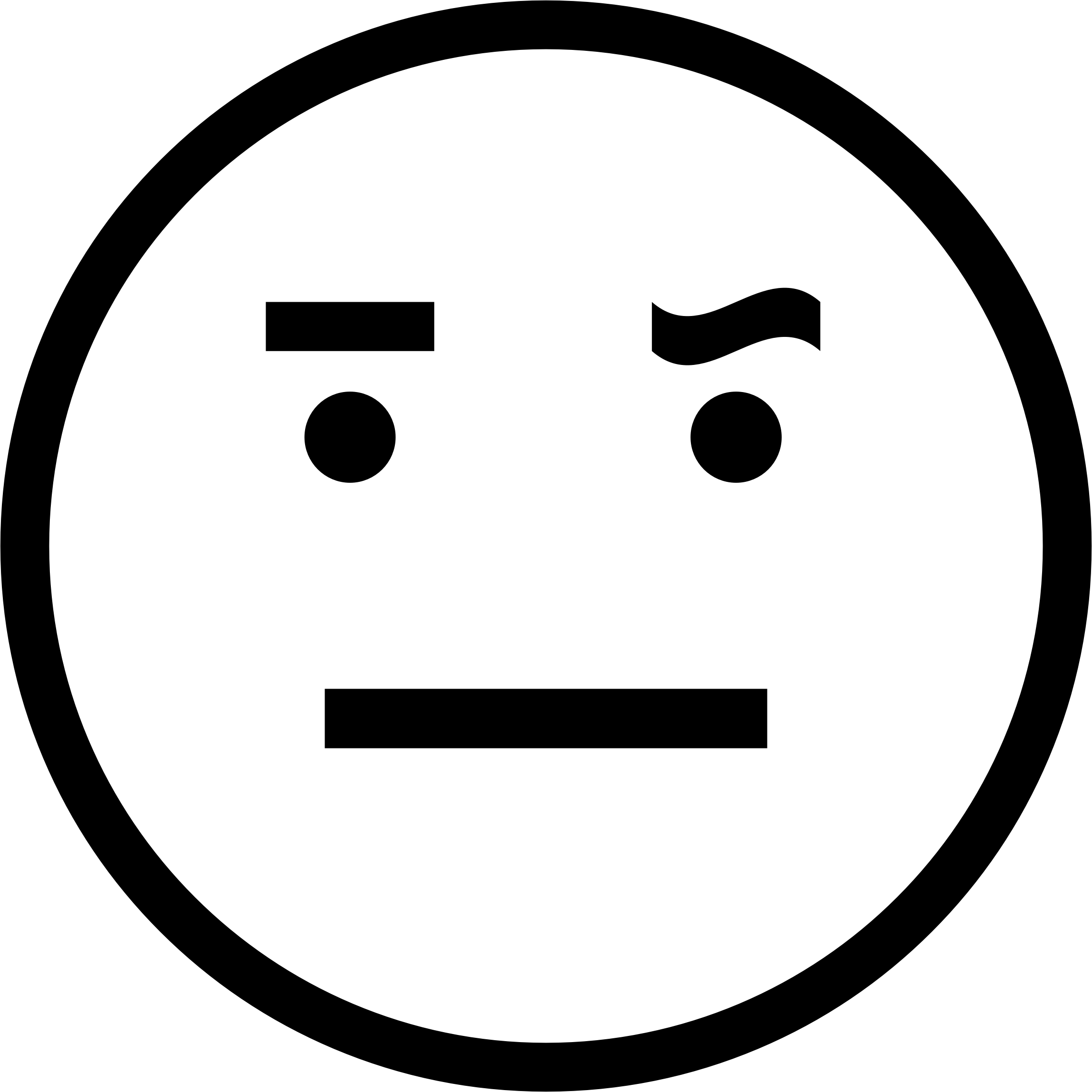 Clipart - Annoyed Smiley Face