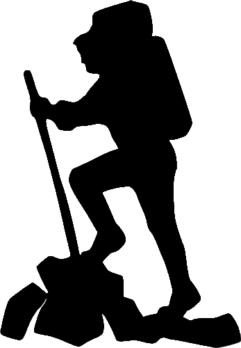 Mountain Climbing Silhouette - Free Clipart Images