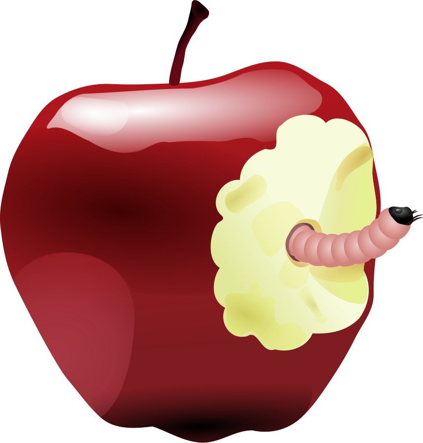 Apple Worm Clip Art - Free Clipart Images
