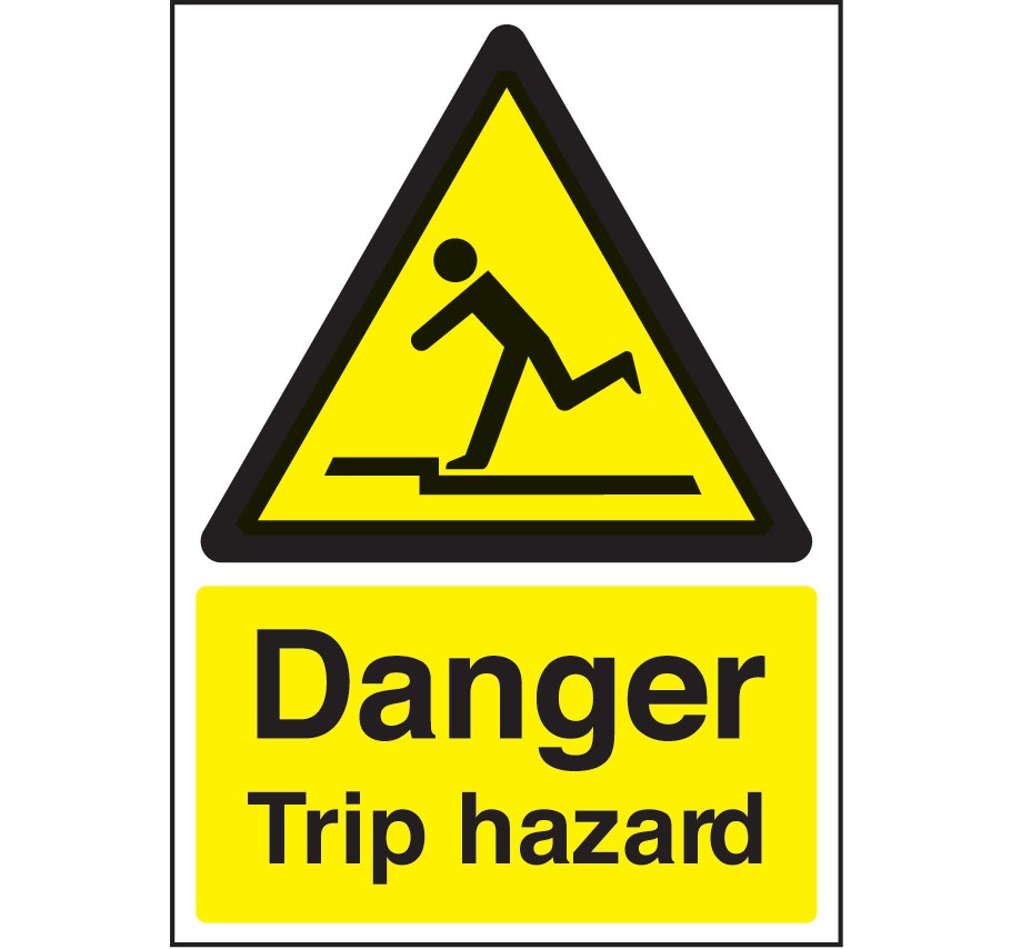 Danger Trip Hazard Sign