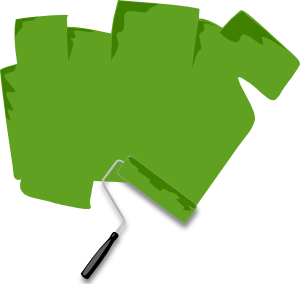 Paint Roller Border And Banner 4 clip art - vector clip art online ...