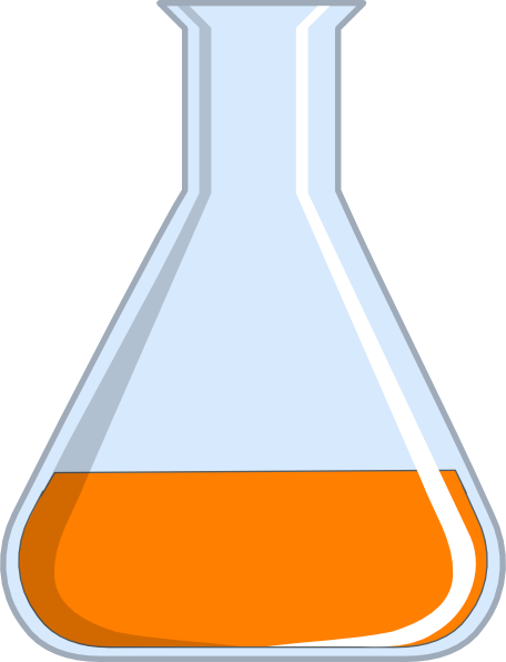 Flask With Growth Media Clip Art - vector clip art ...