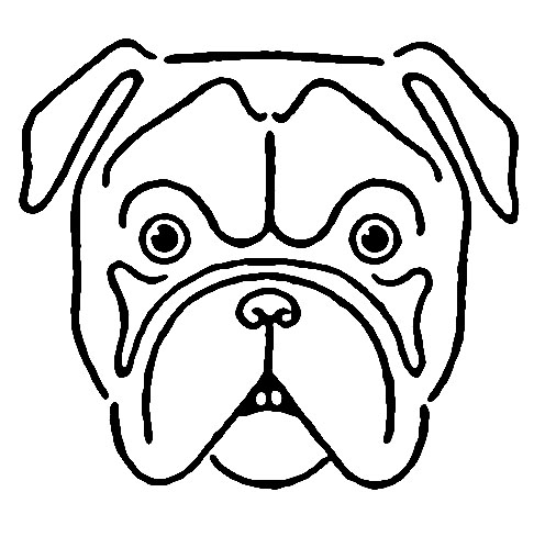 Vintage Kids Printable - Draw a Bulldog - The Graphics Fairy