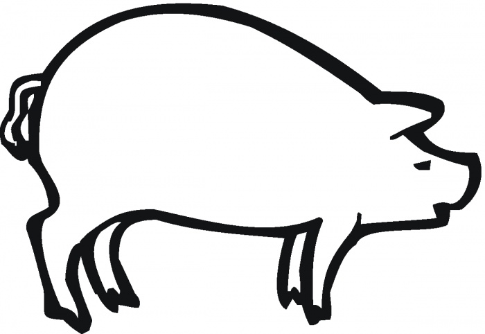 Pig coloring pages | Super Coloring