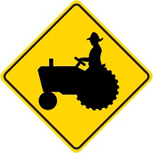 Tractor Crossing Sign