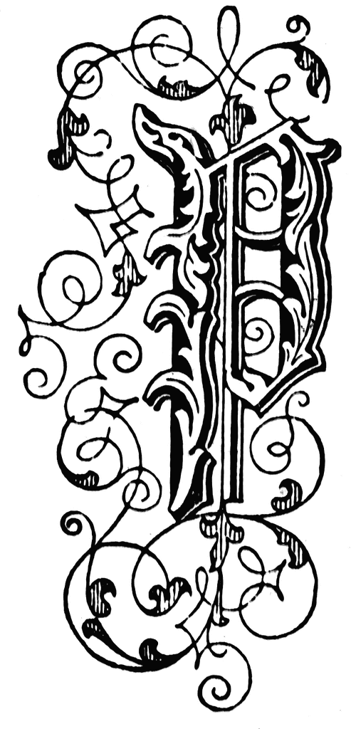 P, Floral letter | ClipArt ETC