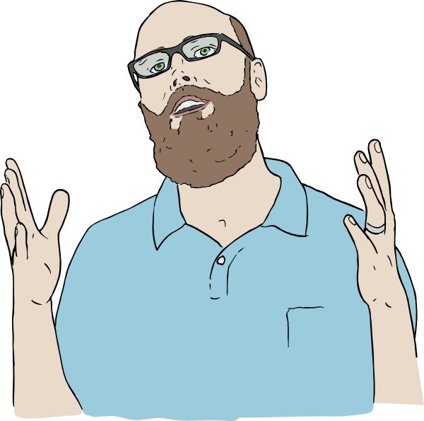 Man With Hands Out clip art Free Vector