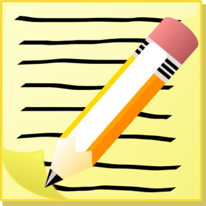 Pencil And Paper clip art - vector clip art online, royalty free ...