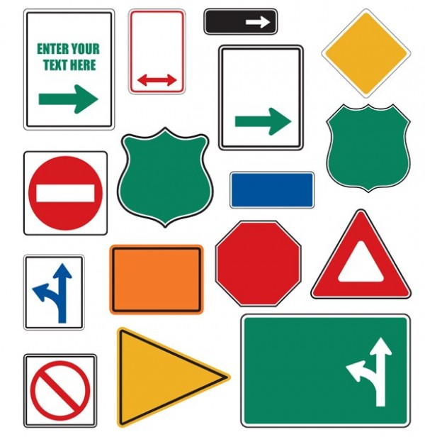 Highway Signs Vector - ClipArt Best