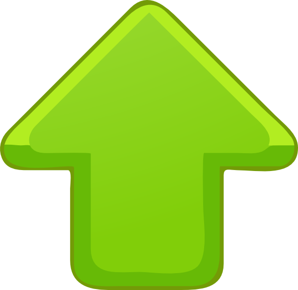 Up-arrow-green-small Clip Art - vector clip art ...