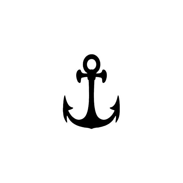 Anchor temp tattoo
