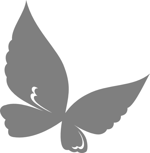 Outline Butterfly clip art - vector clip art online, royalty free ...