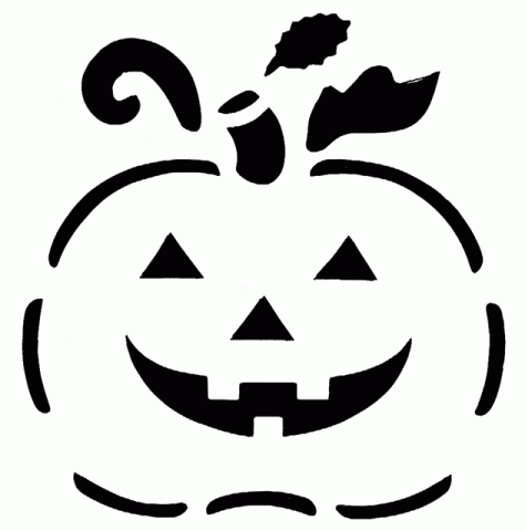 Cheetah print pumpkin black and white clipart