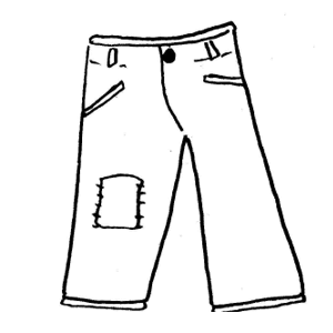 Clip Art Black And White Pants Clipart