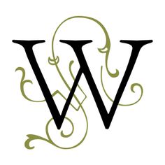 W monogram clipart