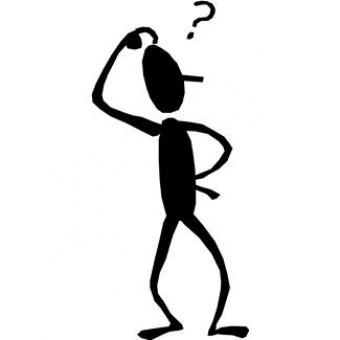 Guy thinking clip art