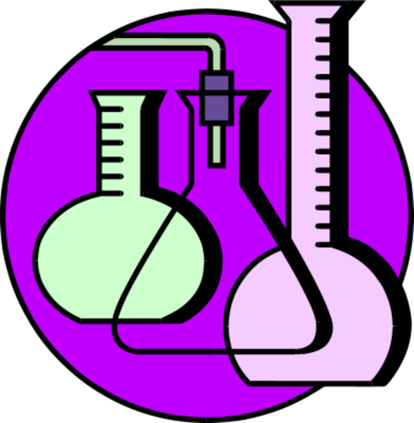 funnel test tube chemical laboratory experiment chemistry - vector ...