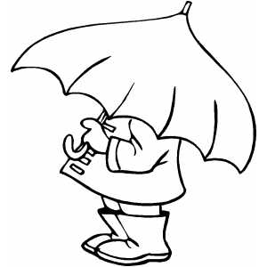 UMBRELLA COLORING SHEET | RAINWEAR