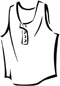 Black and white shirt clipart