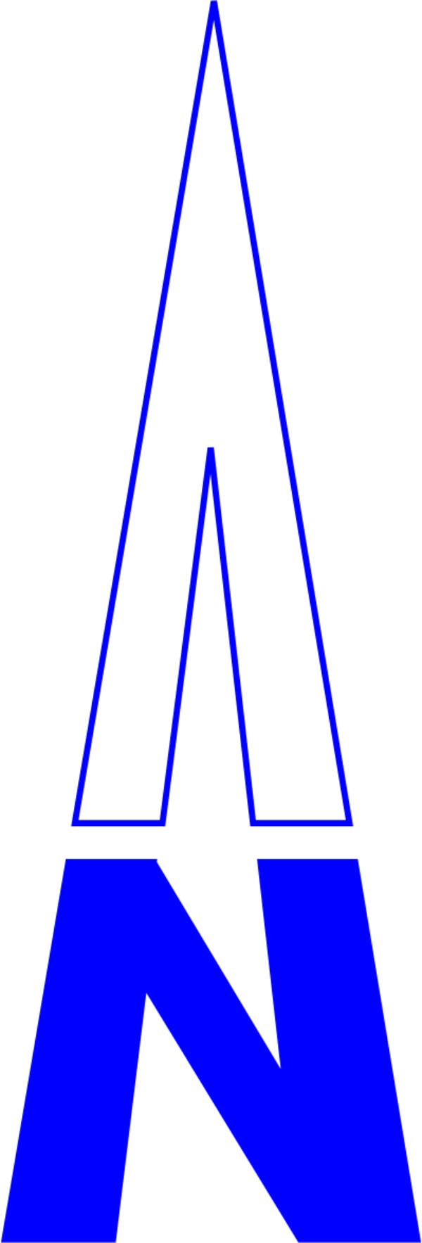 north arrow orienteering - vector Clip Art