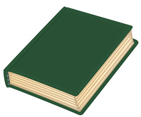 Free Blank Book Cover Template - Book Report & Reading Clip Art