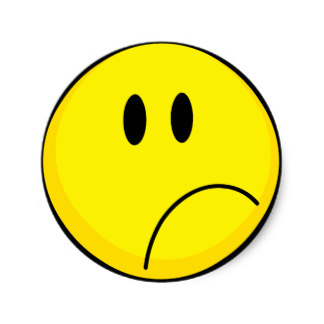 Sad Face Stickers | Zazzle.co.uk