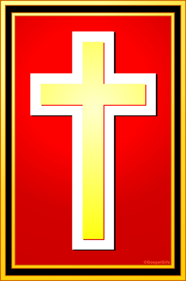 Red And Gold Cross Clipart