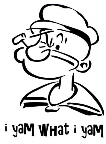 Popeye the sailor man car or boat sticker | Hippy Motors car ...