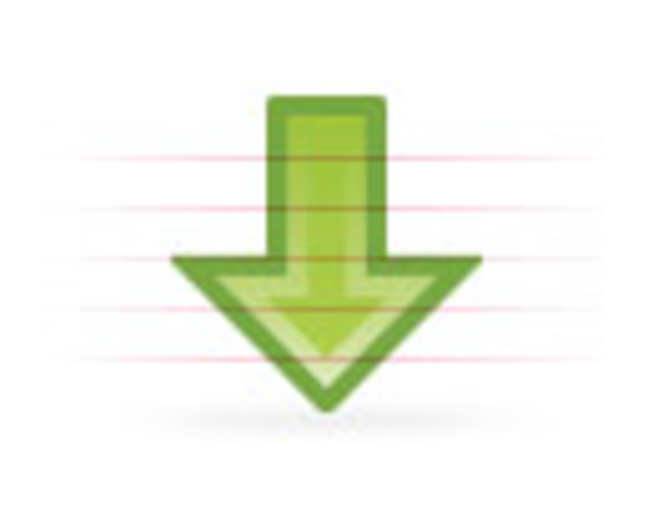 Arrow Down Green image - vector clip art online, royalty free ...