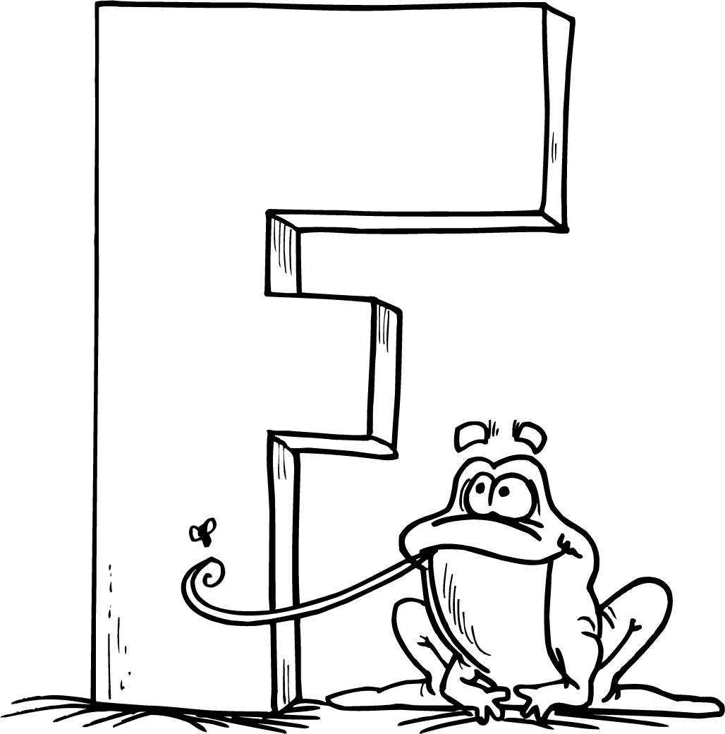 cute frog outline printable for kids - Coloring Point - Coloring Point