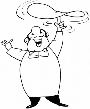 Chef coloring page | Super Coloring