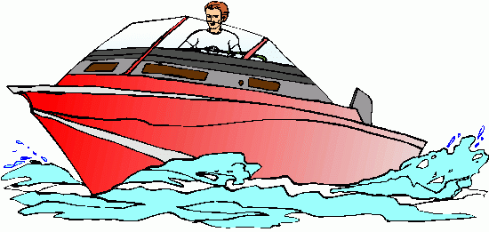 Speed boat clip art
