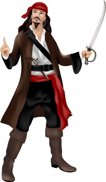 Clipart pirate on pirates picasa and album - Clipartix