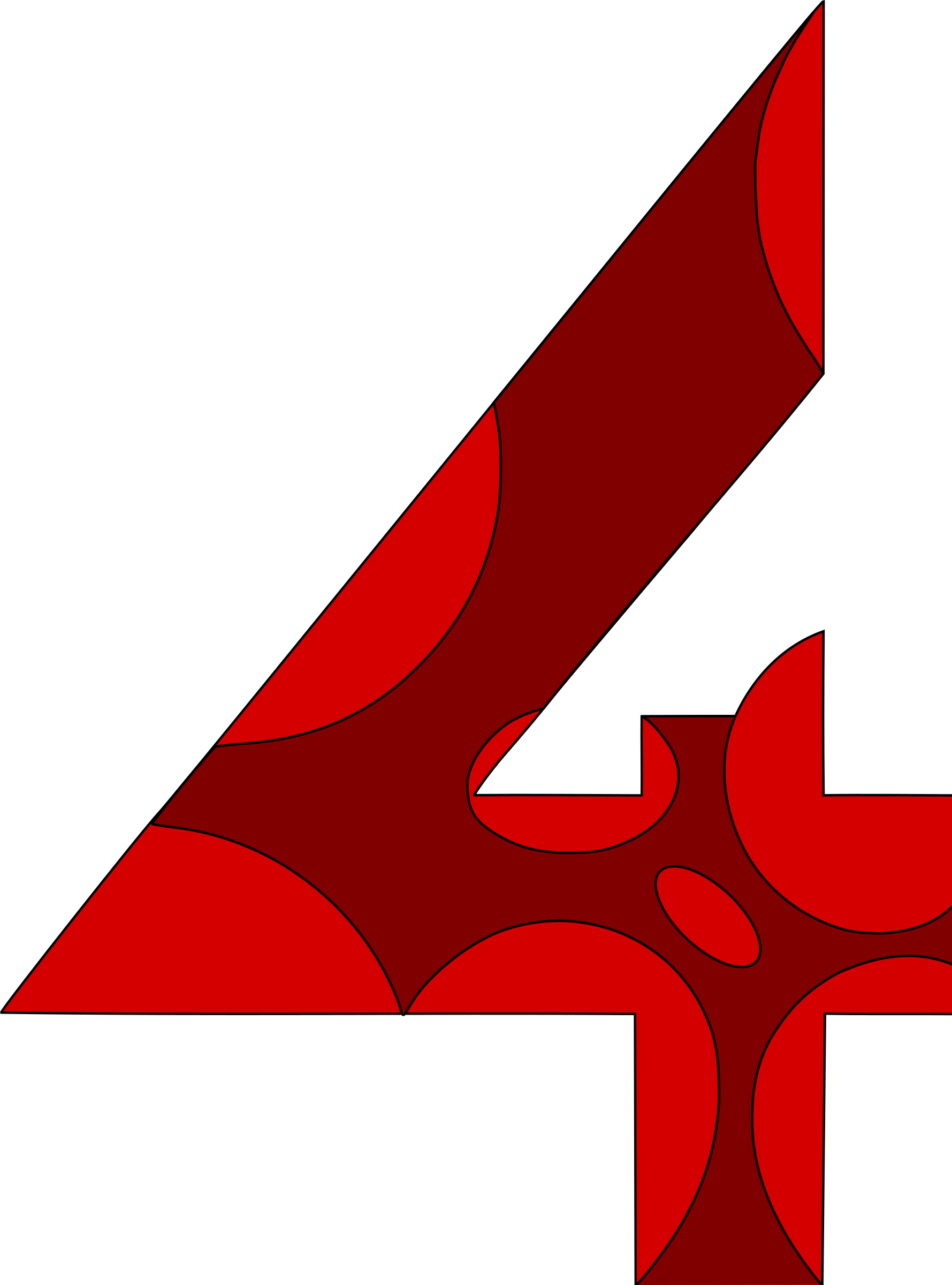 Clipart - Number 4