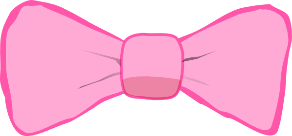 Pink hair bow clip art - ClipartFox