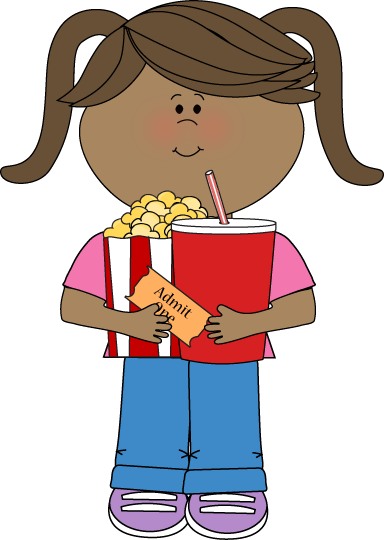 Movie Clip Art - Movie Images - Kids Movie Night Clip Art