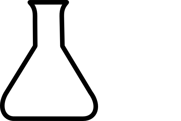 Empty Beaker Clip Art Black - Free Clipart Images