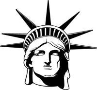 Statue of liberty clip art