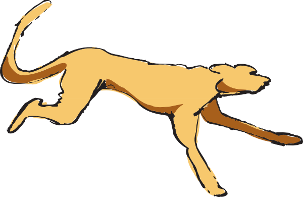 Cat Running Clipart